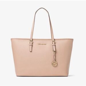 Michael Kors Jet Set Travel Tote Bag, Pink, Blush, Rose, Gold